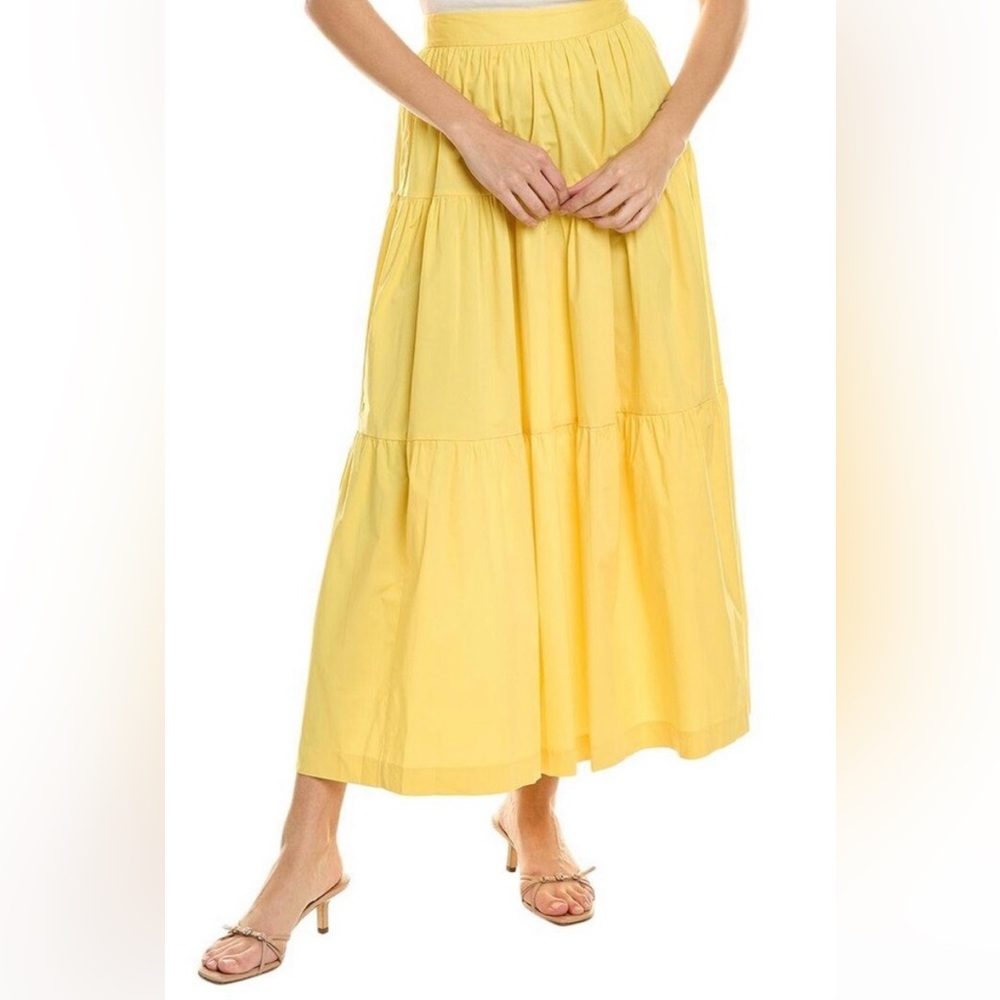 STAUD Sunny Yellow Maxi Skirt